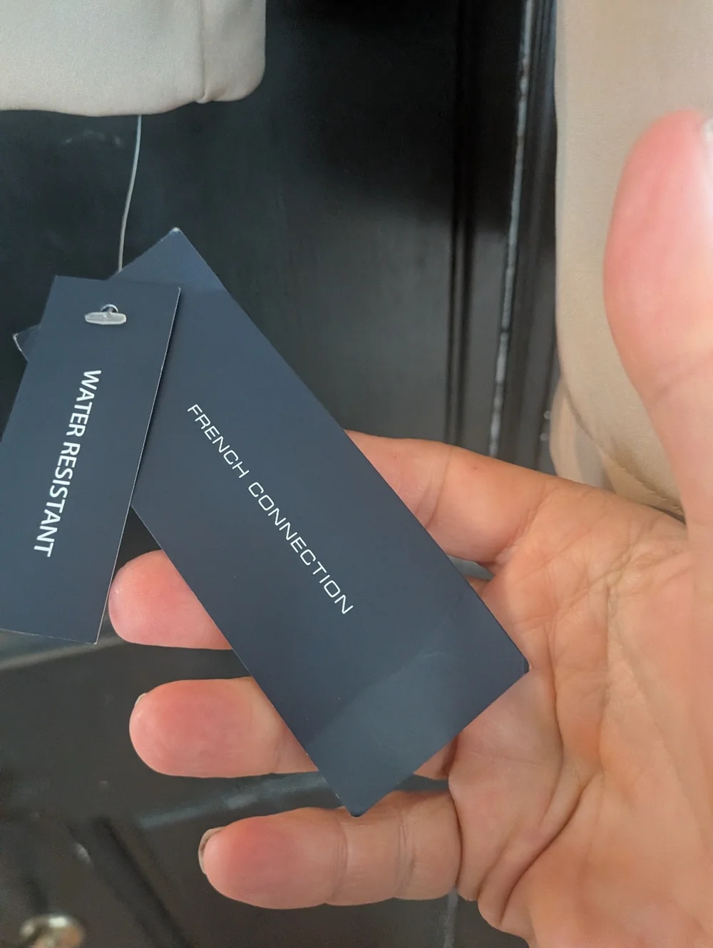 French Connection Softshell Anorak Women’s Hooded  Small Khaki - Picture 10 of 16